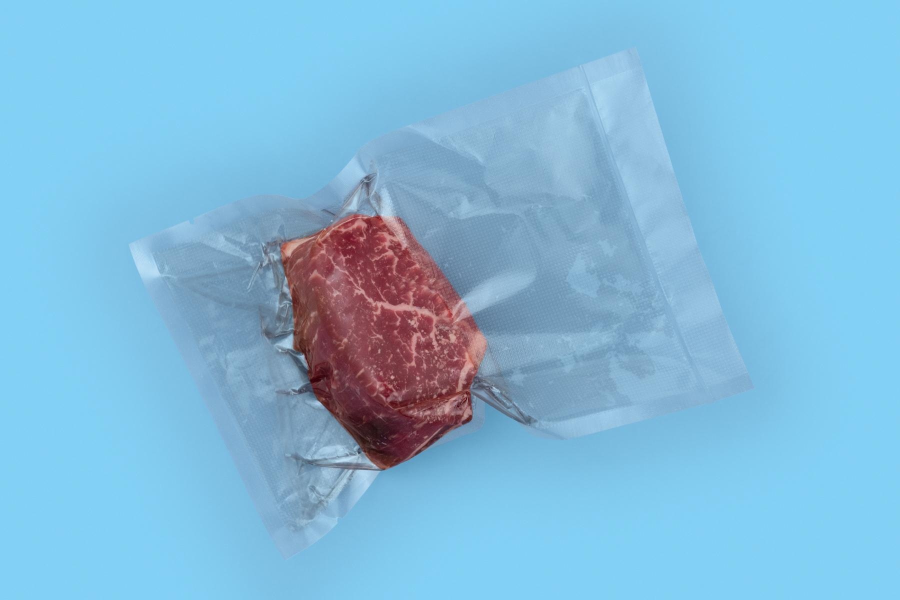 Fleisch vakuumverpackt